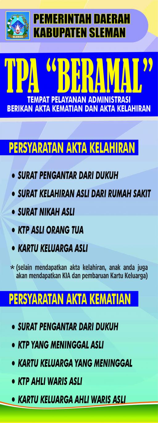 TEMPAT PELAYANANAN ADMINISTRASI BERIKAN AKTA KEMATIAN DAN AKTA KELAHIRAN