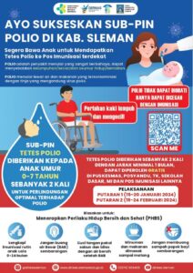 AYO SUkSESKAN SUB-PIN POLIO DI KABUPATEN SLEMAN KHUSUSNYA DI KALURAHAN MARGOKATON