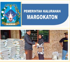 PENYALURAN BANTUAN BERAS DARI PT.BULOG DI KALURAHAN MARGOKATON TAHUN 2024