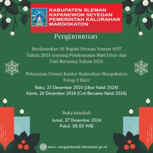 INFORMASI PELAYANAN UMUM KALURAHAN MARGOKATON