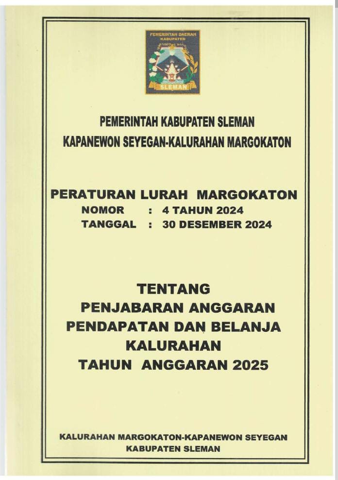 PERATURAN LURAH MARGOKATON