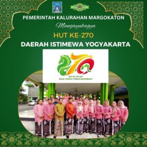 PEMERINTAH KALURAHAN MARGOKATON MENGUCAPKAN SELAMAT Hari Jadi ke-270 DIY