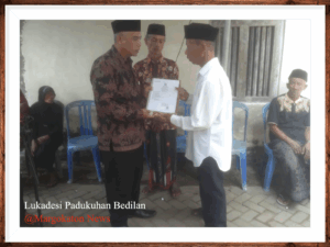PENYERAHAN AKTA KEMATIAN UNTUK WARGA MARGOKATON PROGRAM LUKADESI BULAN JUNI TAHUN 2025 PADUKUHAN BEDILAN BOLU
