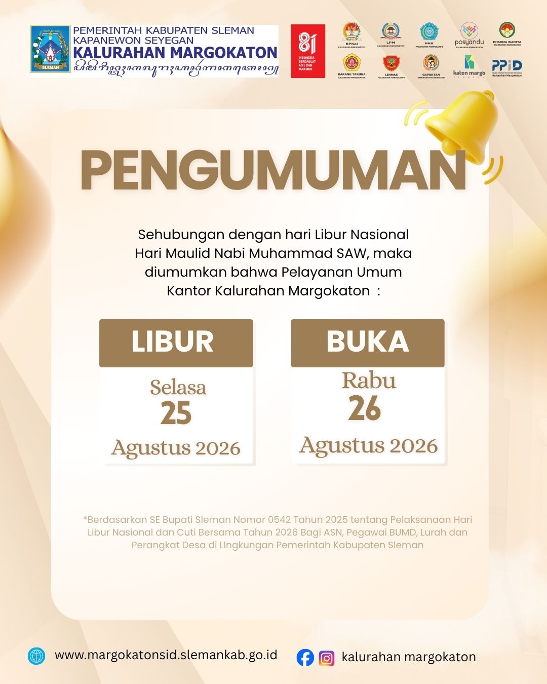 INFORMASI PELAYANAN KALURAHAN MARGOKATON